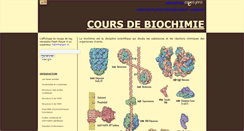 Desktop Screenshot of cours-de-biochimie.fr